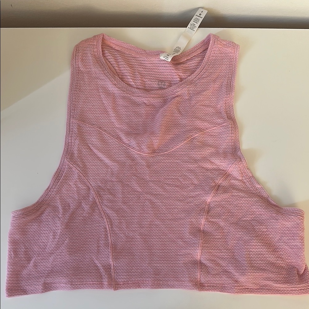 Lululemon Cropped Racer Back Tank Top